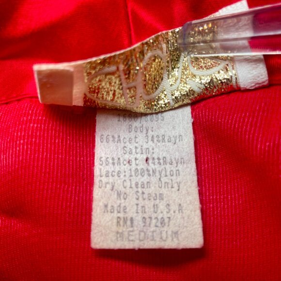 CACHE Vintage 80s Red Bodysuit - Picture 5 of 5